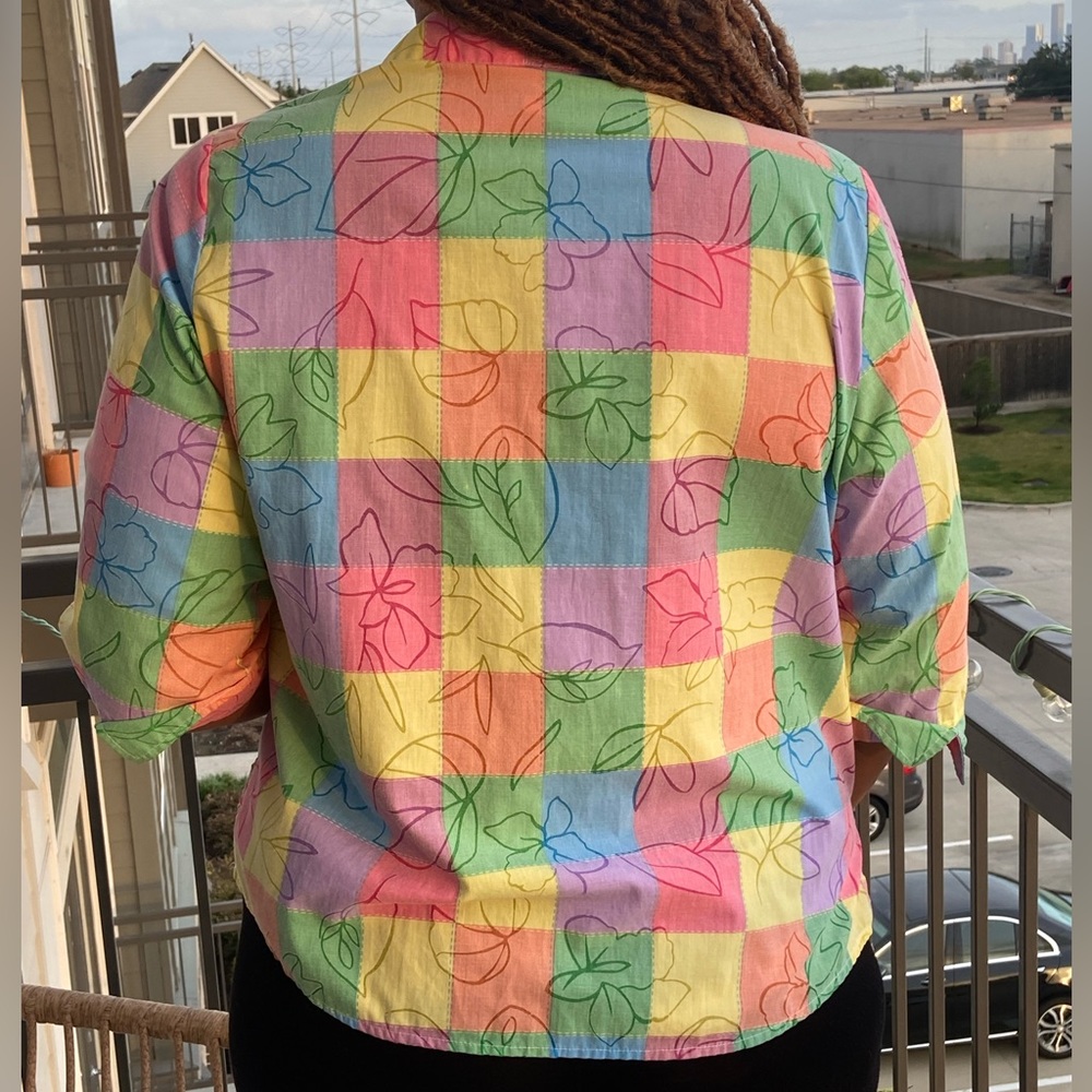 Vintage Rebecca Malone multicolored Button Up Shirt - Picture 8 of 8